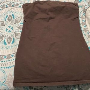 Brown tube top